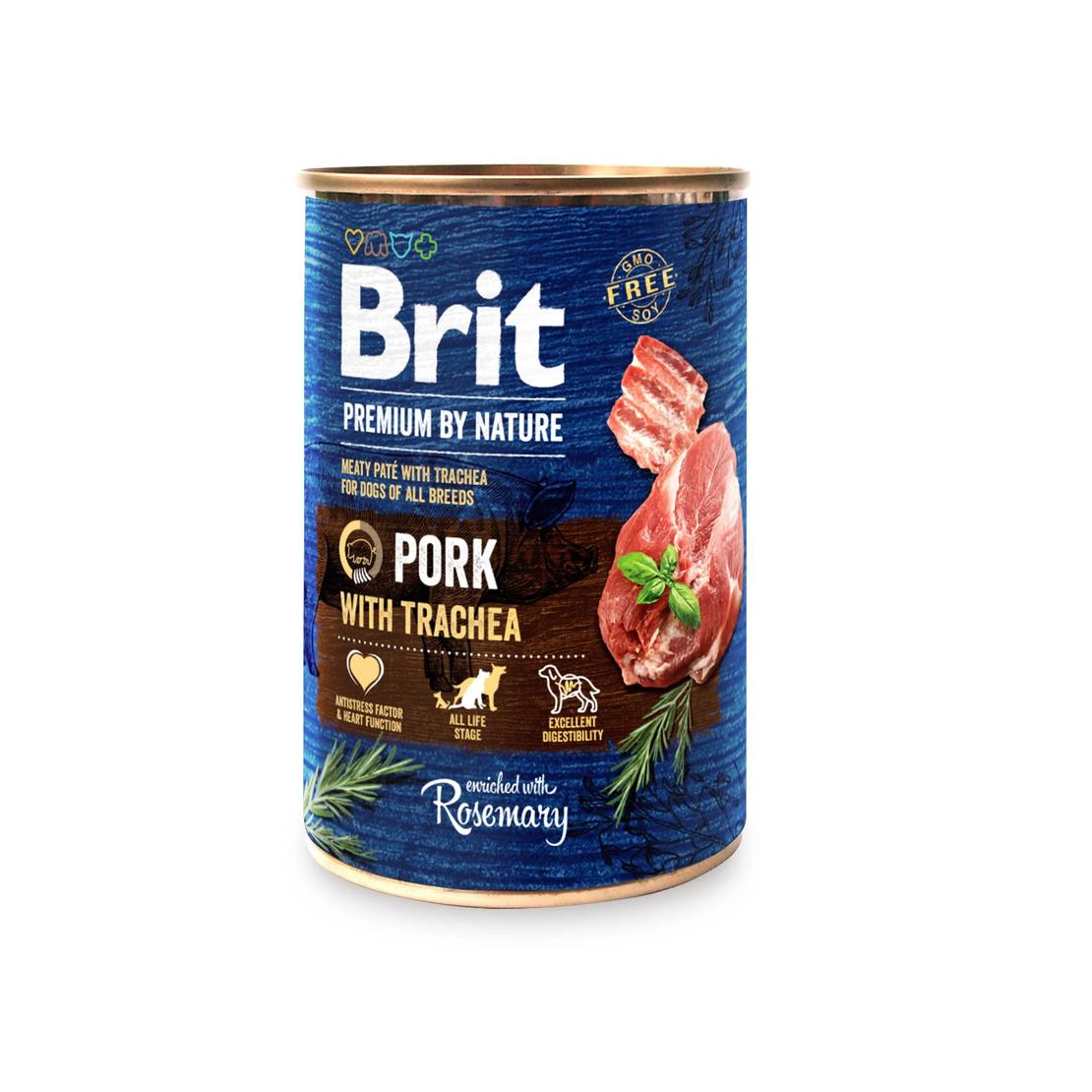 Brit Premium by Nature Pork with Trachea 400 г – Мокра храна за кучета със свинско и трахея