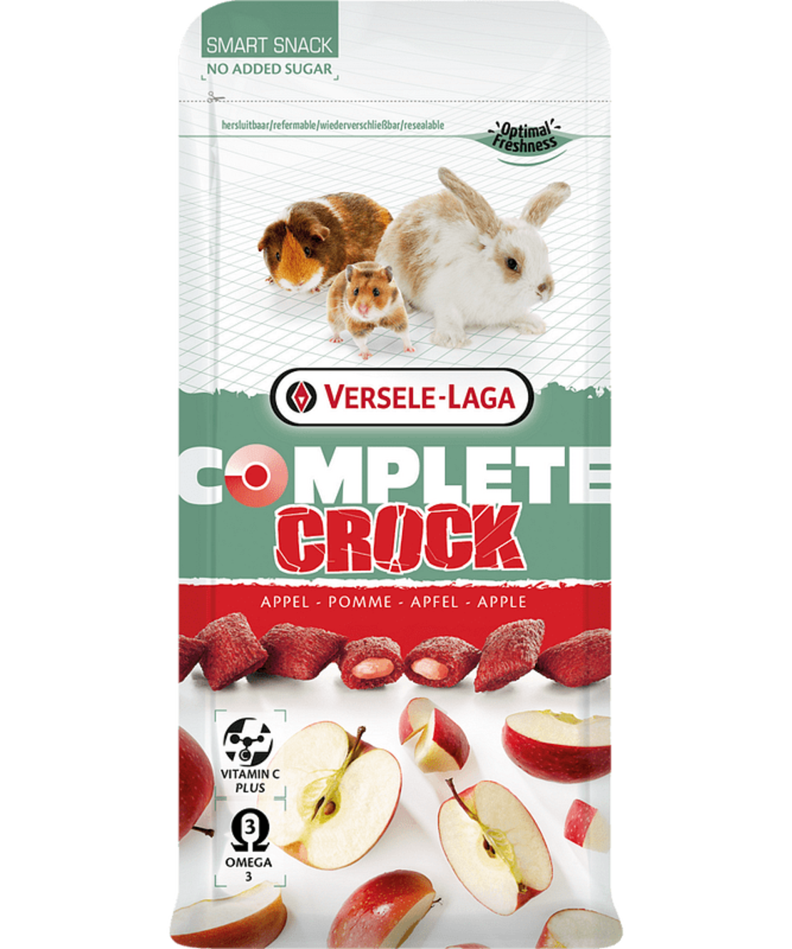 Versele Laga Crock Complete Apple - бисквитки с пълнеж с вкус на ябълка 50 гр