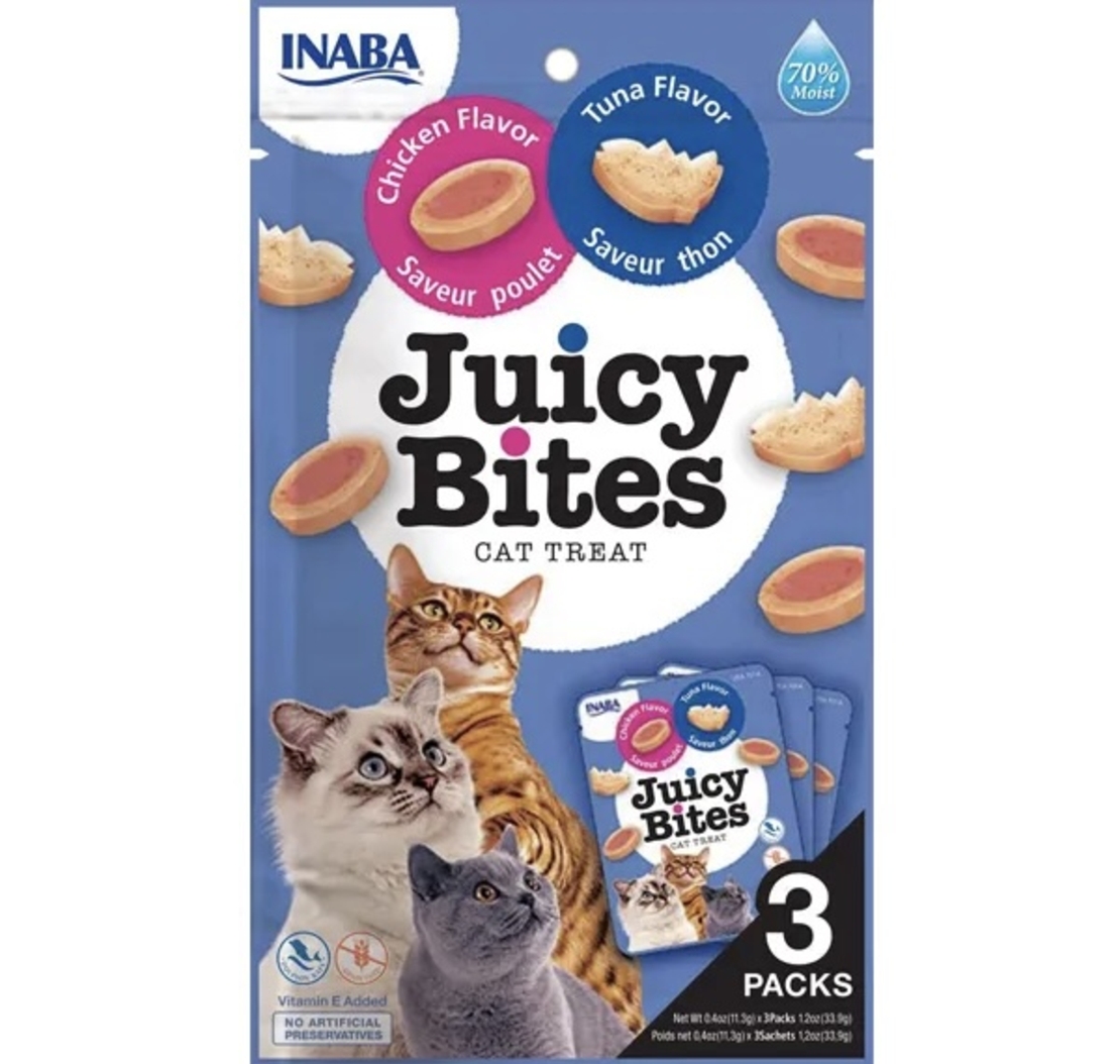 INABA Ciao Juicy Bites лакомство за котки с вкус на пиле и риба тон