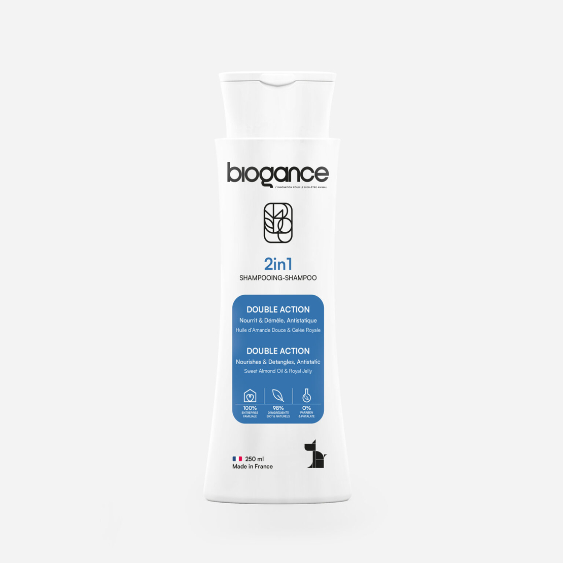 Biogance 2in1 Шампоан – Шампоан и Балсам в Едно 250 мл