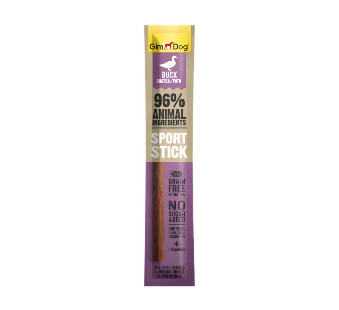 GIMDOG Sport Stick Duck - лакомство за куче, стик с патешко месо  12 г