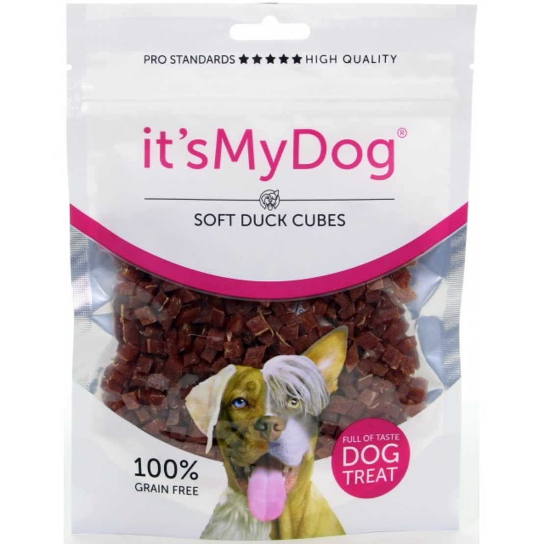 It`s My Dog лакомство за кучета, кубчета патешко 85 г