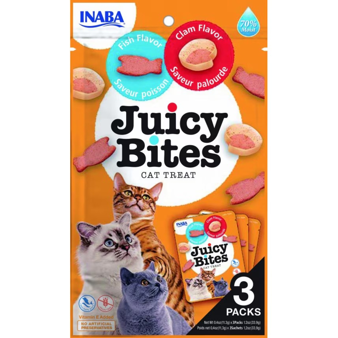 INABA Ciao Juicy Bites лакомство за котки с риба и миди