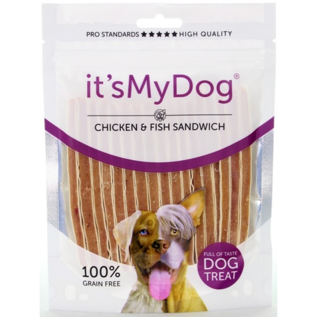 It's My Dog лакомство за кучета, ленти пиле и риба, 85 г