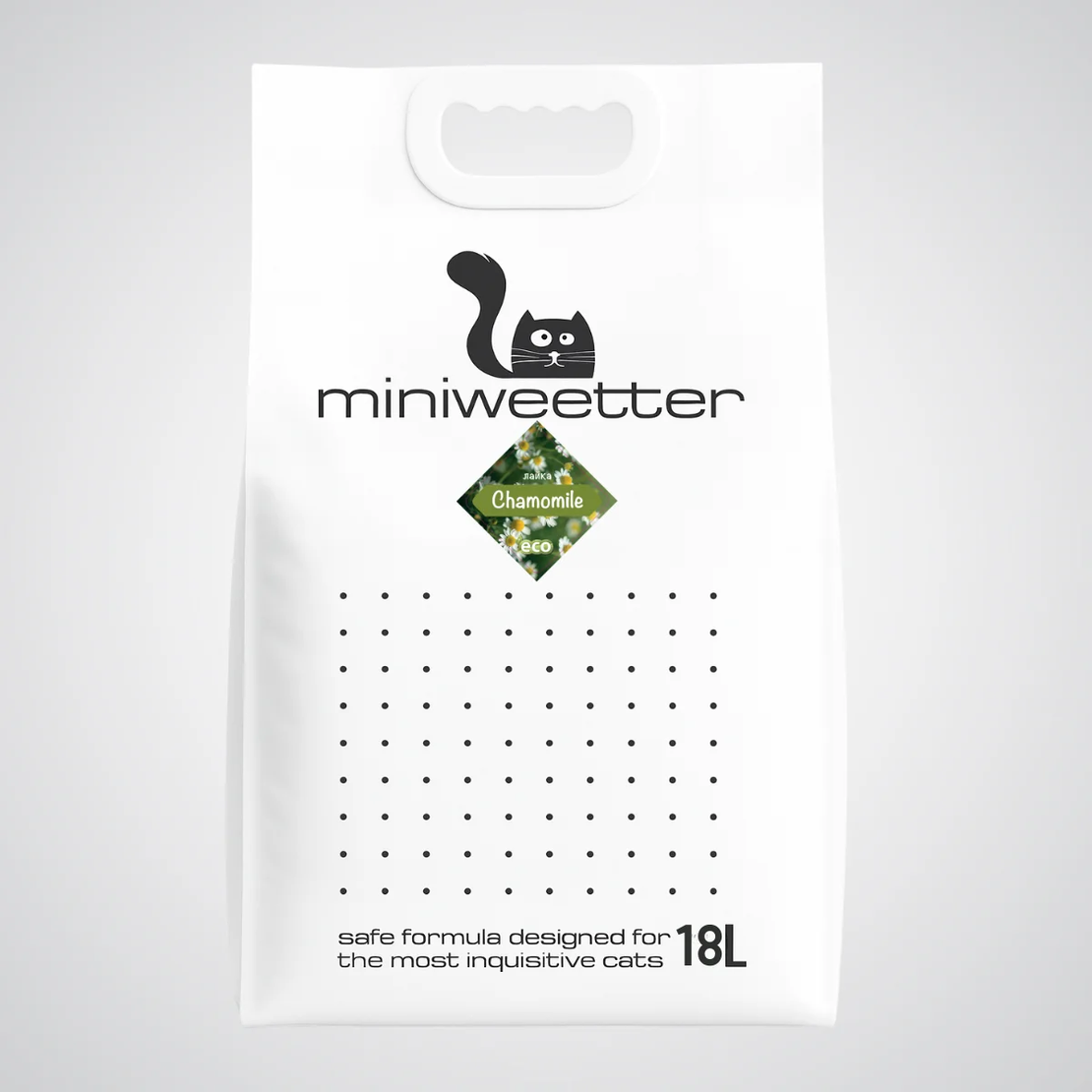 Miniwetter Chamomile – Биоразградима соева котешка тоалетна с аромат на лайка | 7L / 18L