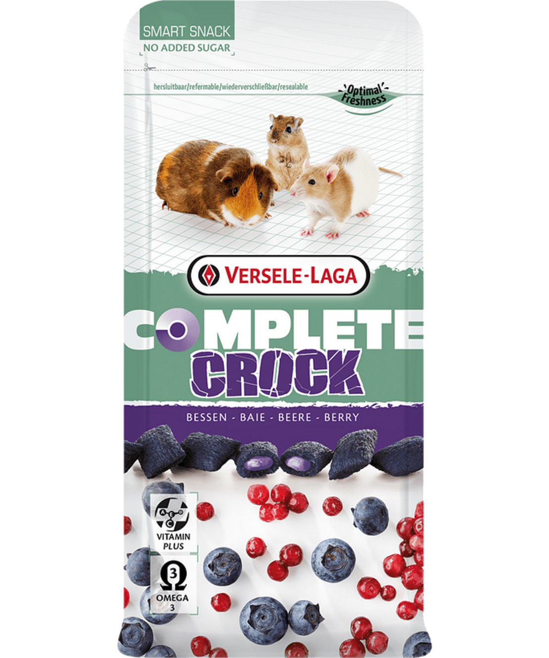 Versele Laga Crock Complete Berry - бисквитки с пълнеж на горски плодове 50 гр
