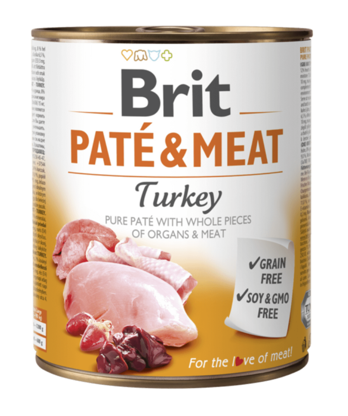 Brit Pate and Meat Turkey - пастет за кучета с пуешко месо 800 гр