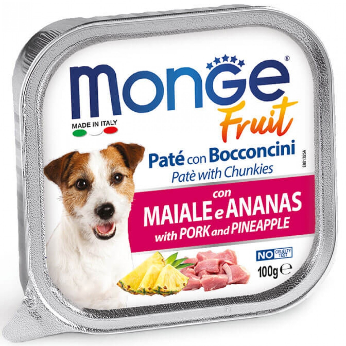 Monge Fruit Dog – пастет със свинско и ананас за кучета, 100 g
