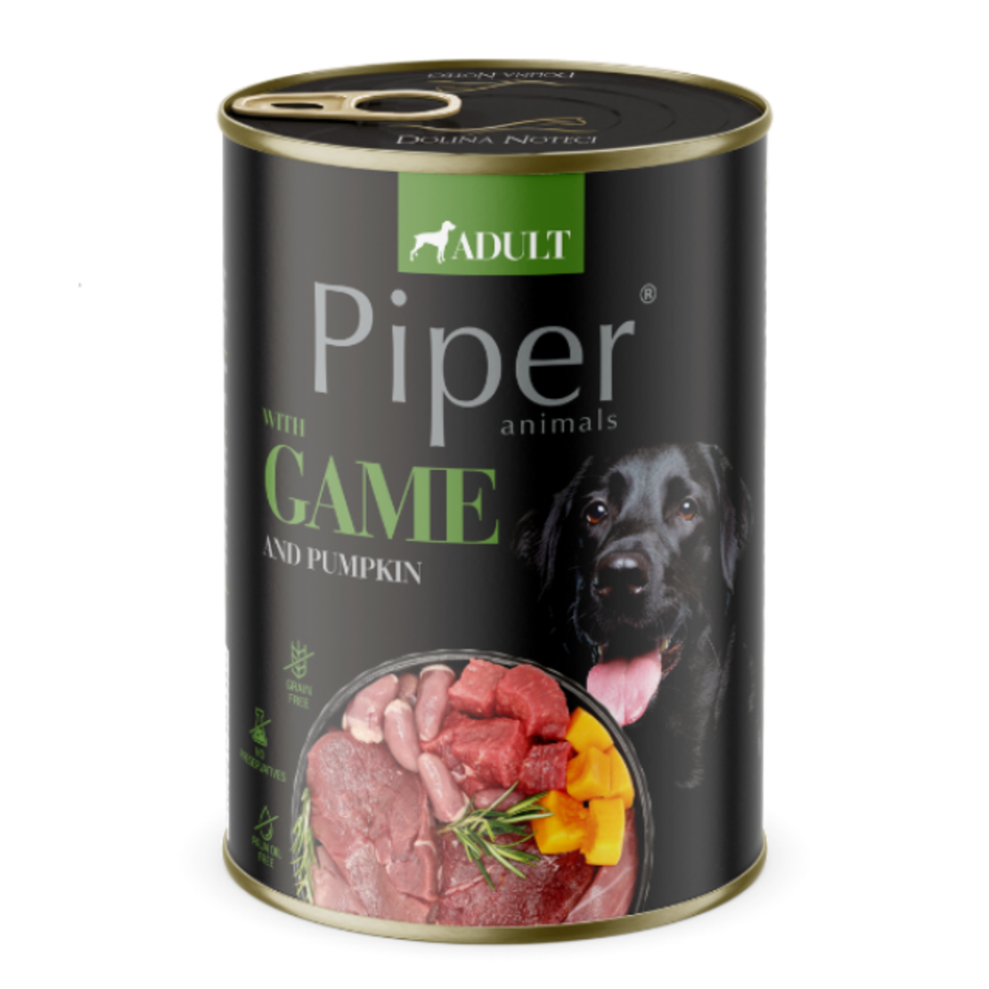 Piper Adult Dog – консервирана храна за кучета с дивеч, тиква и розмарин,  400 г