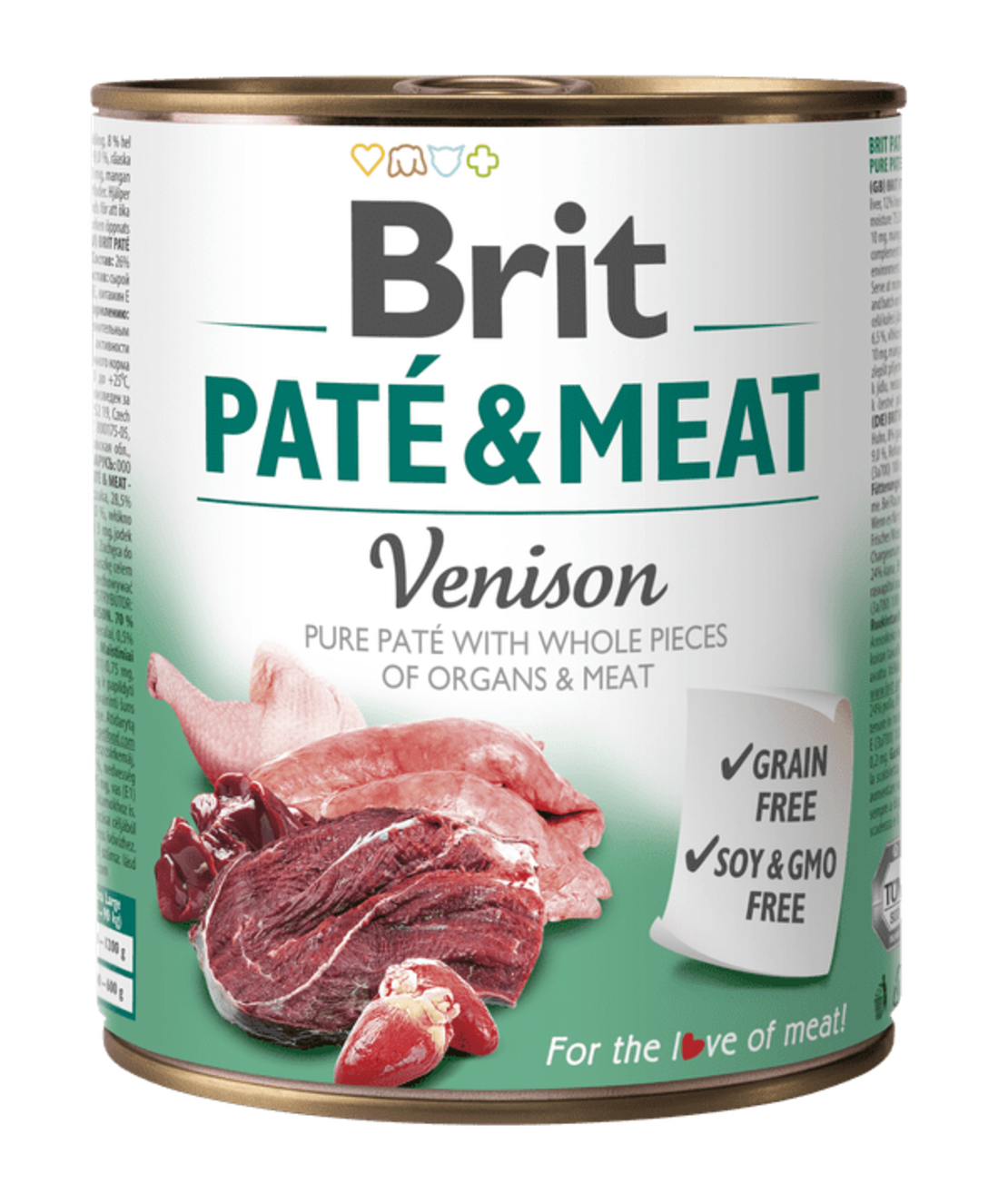 Brit Pate and Meat Venison - пастет за кучета с еленско месо 800 гр