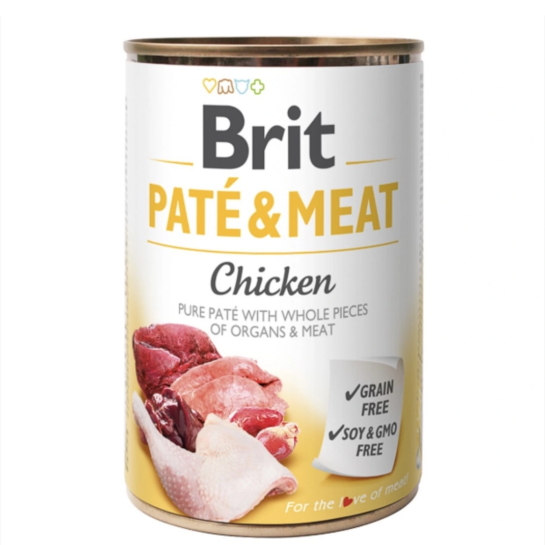 Brit Pate and Meat Chicken - пастет за кучета с пилешко месо 400гр