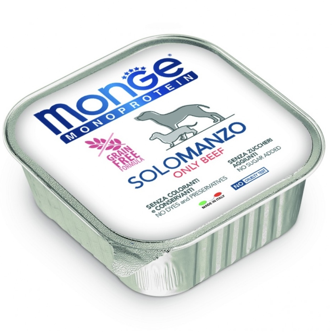 MongeMonoprotein Adult Dog Pate Beef – пастет за кучета в зряла възраст с говеждо, 150 g