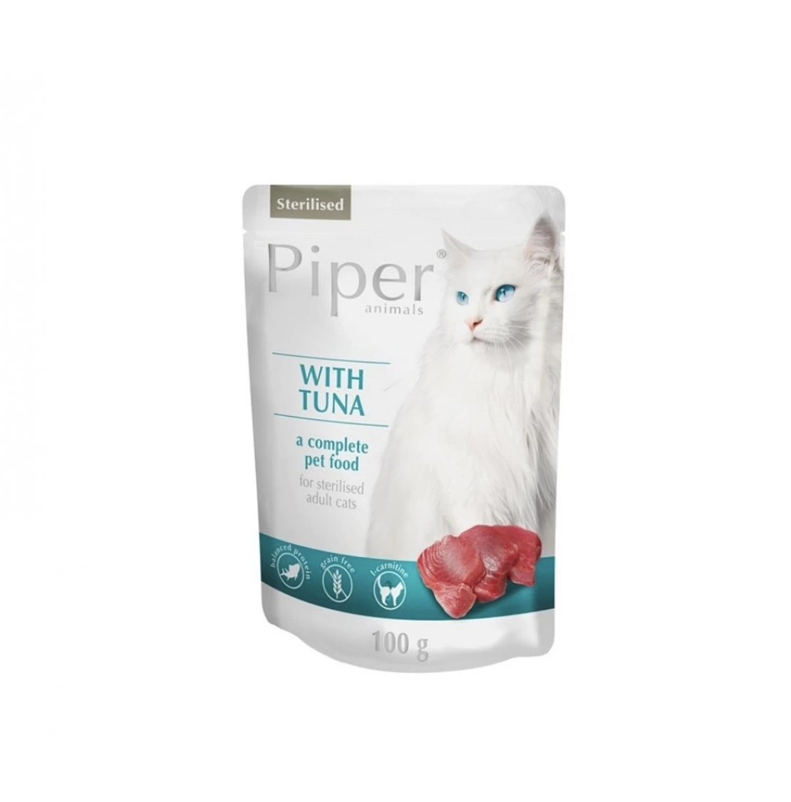 Piper CAT Sterilised  риба тон, пауч 100г