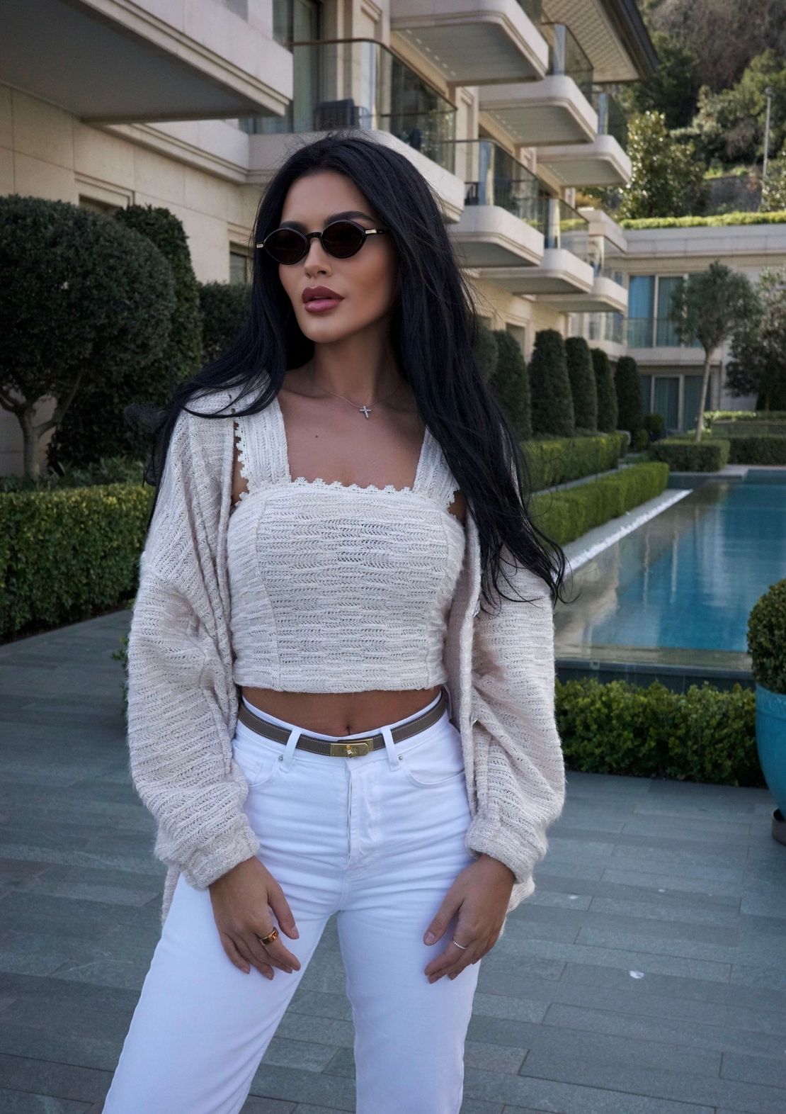 JOLIE SOFT IVORY KNIT SET