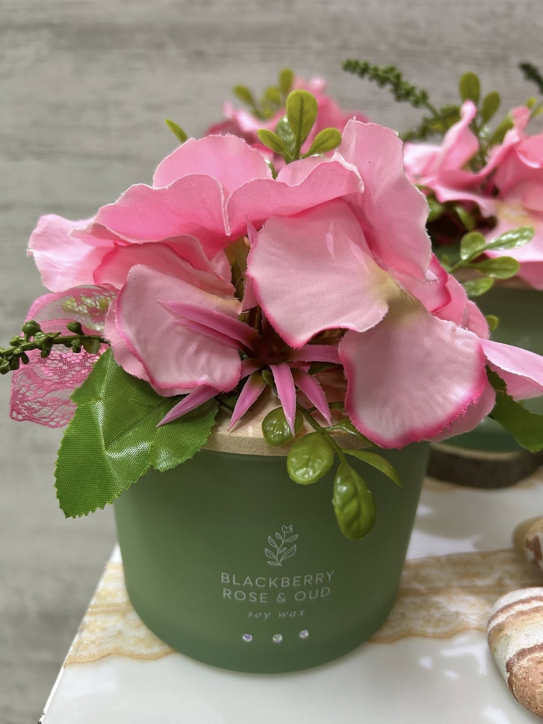 Зелена с ХОРТЕНЗИЯ