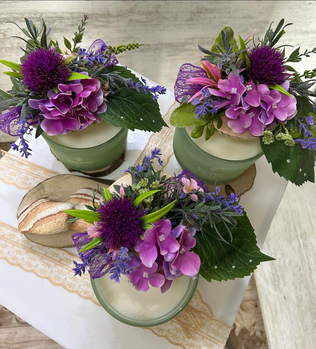 Зелена с ЛИЛАВА хортензия