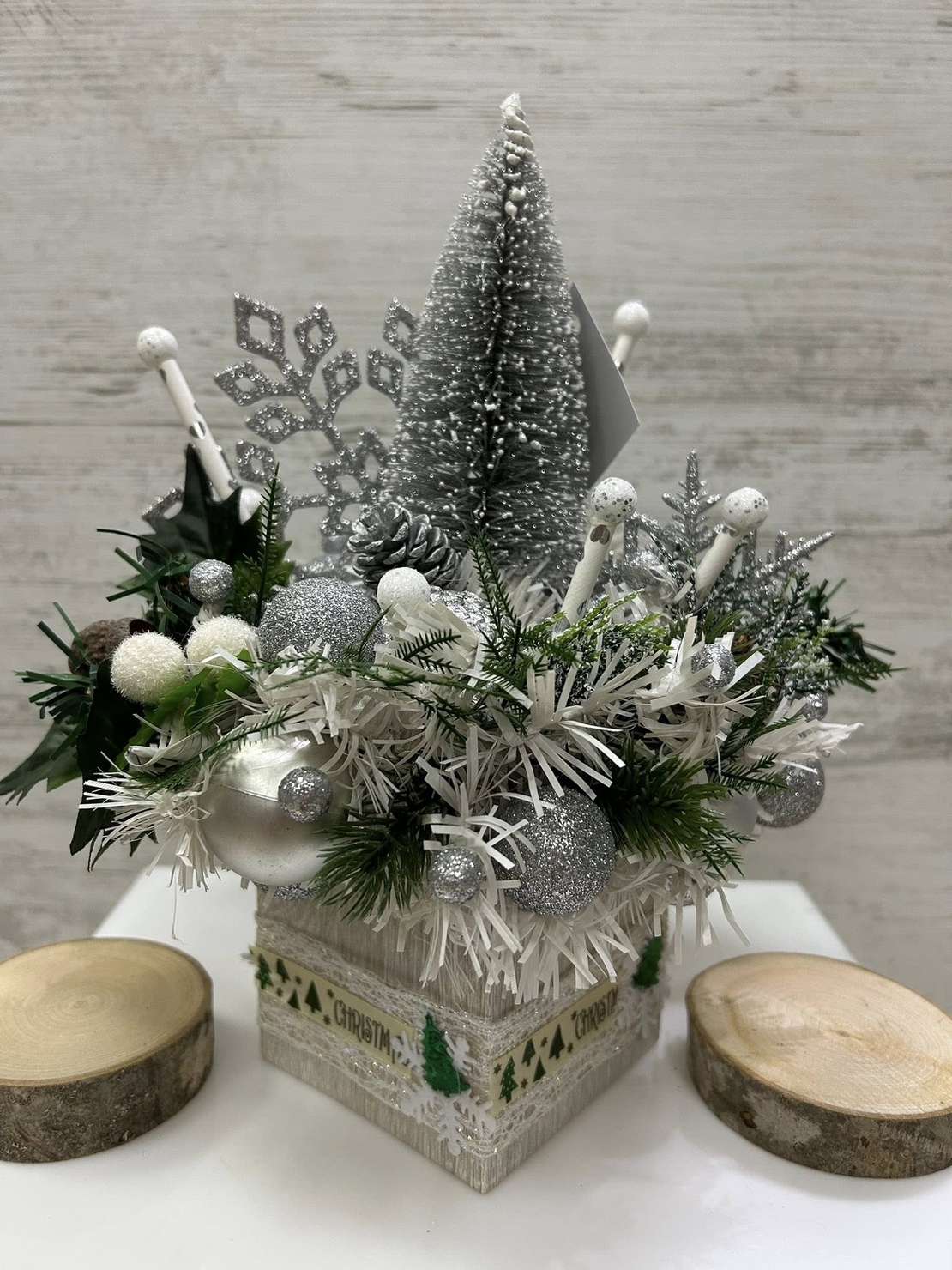 Сребърна КОЛЕДНА декорация