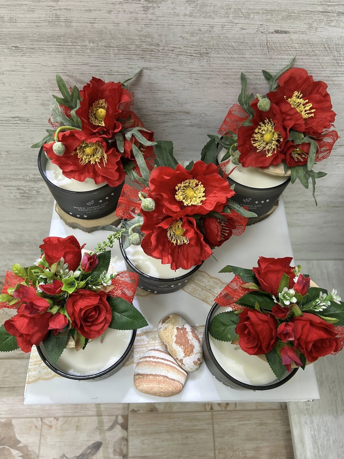 Черна с МАК/ РОЗА