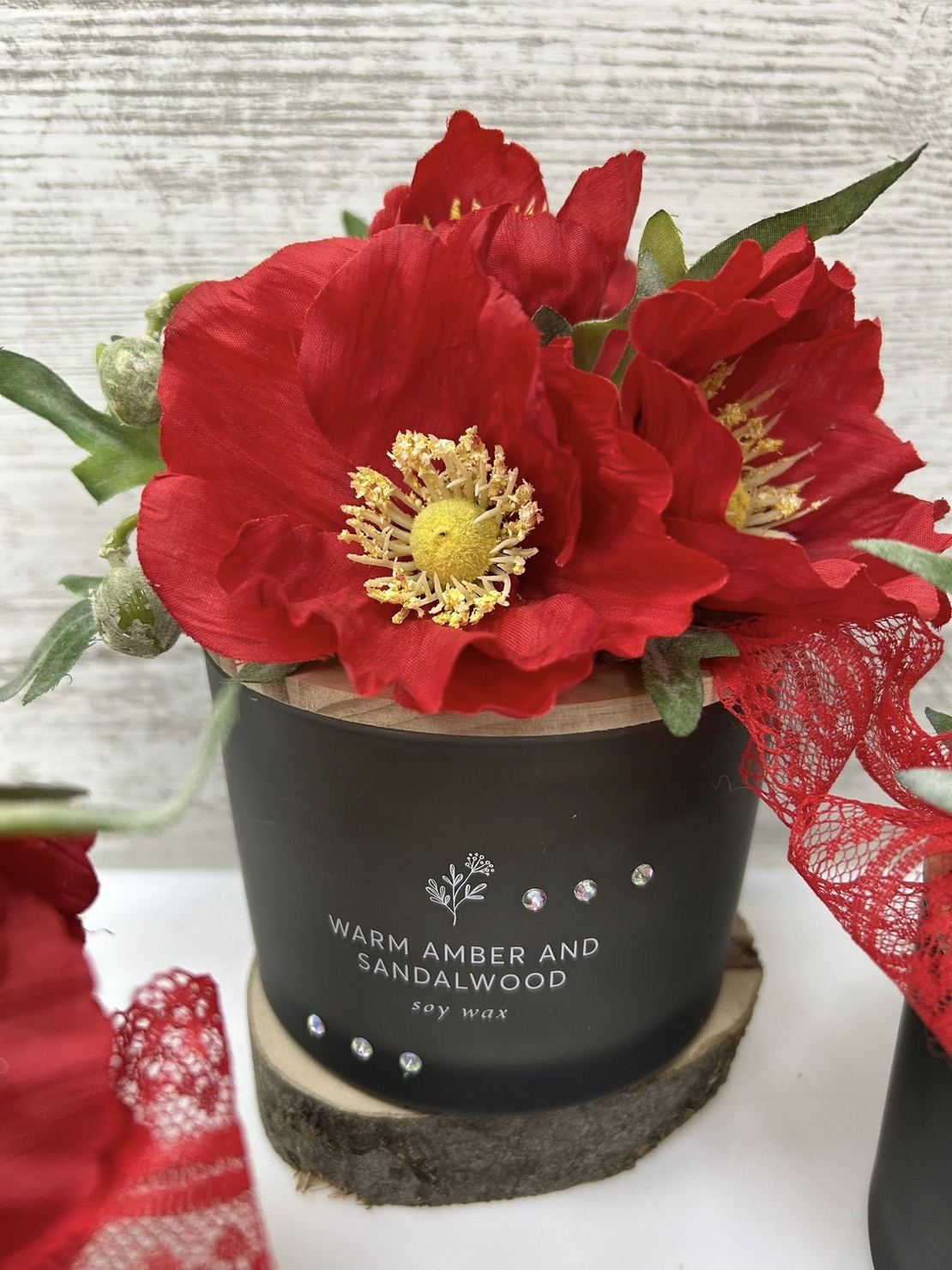 Черна с МАК/ РОЗА