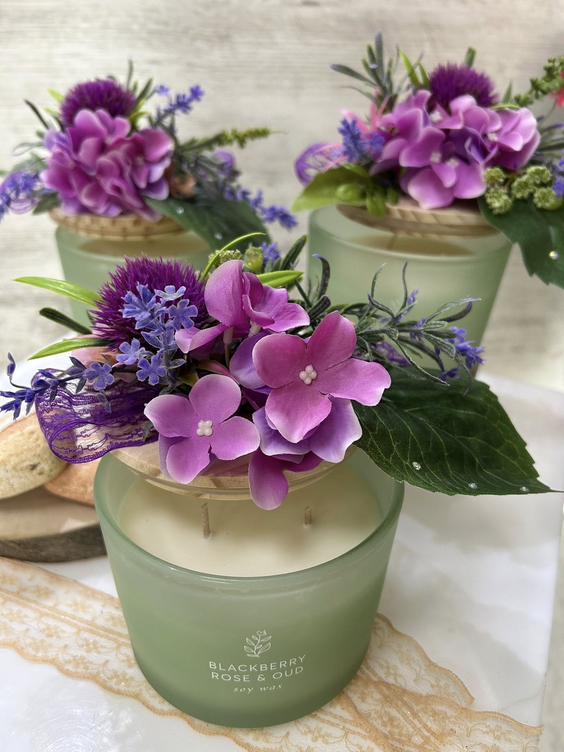 Зелена с ЛИЛАВА хортензия