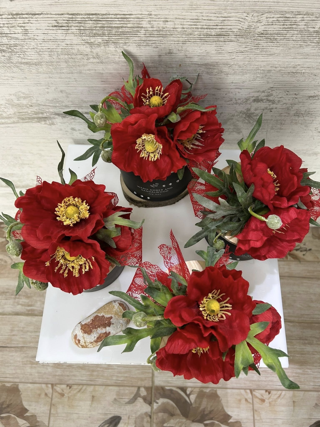 Черна с МАК/ РОЗА