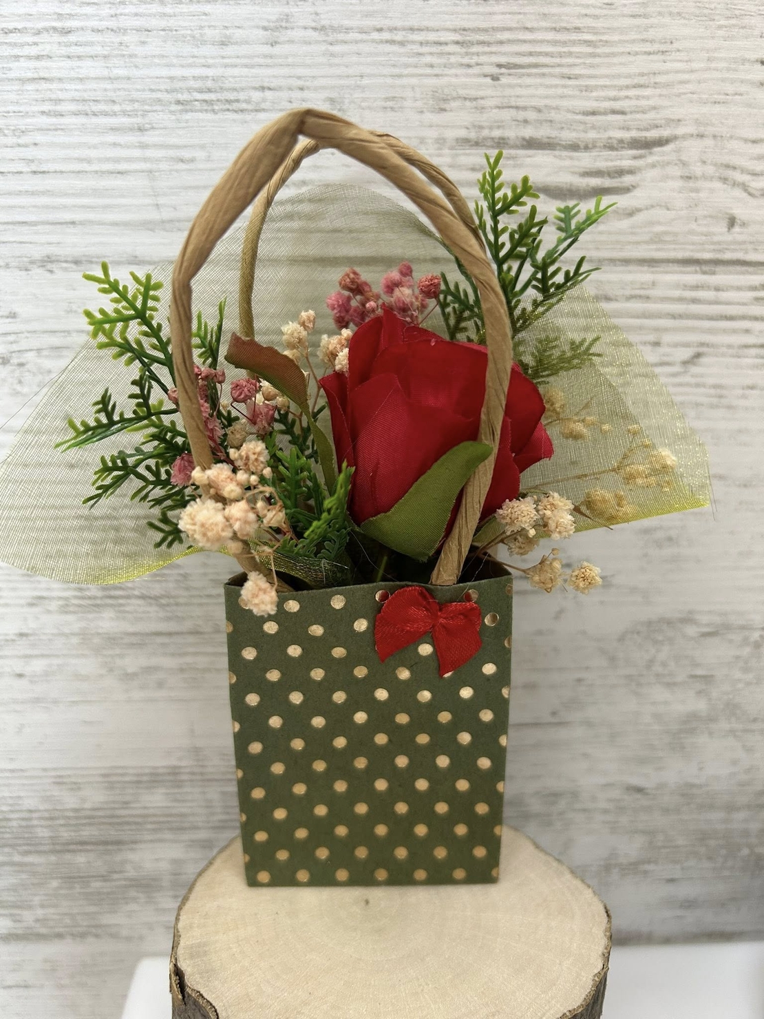 Мини торбички с една роза