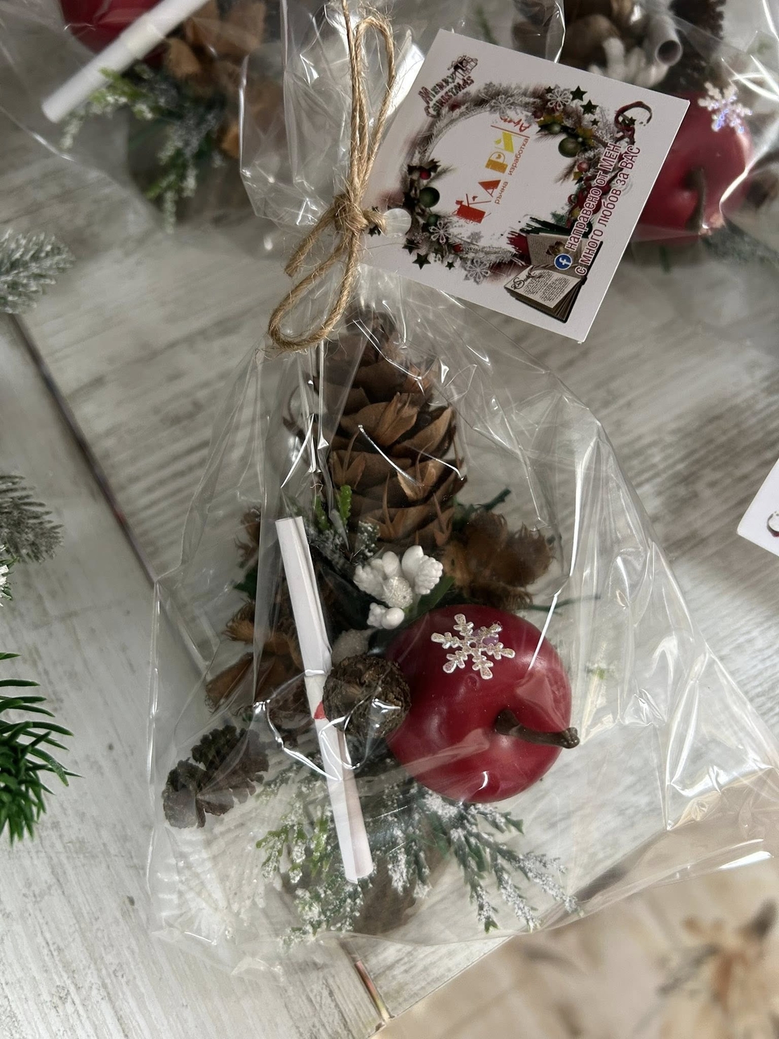 Мини КОЛЕДНА декорация