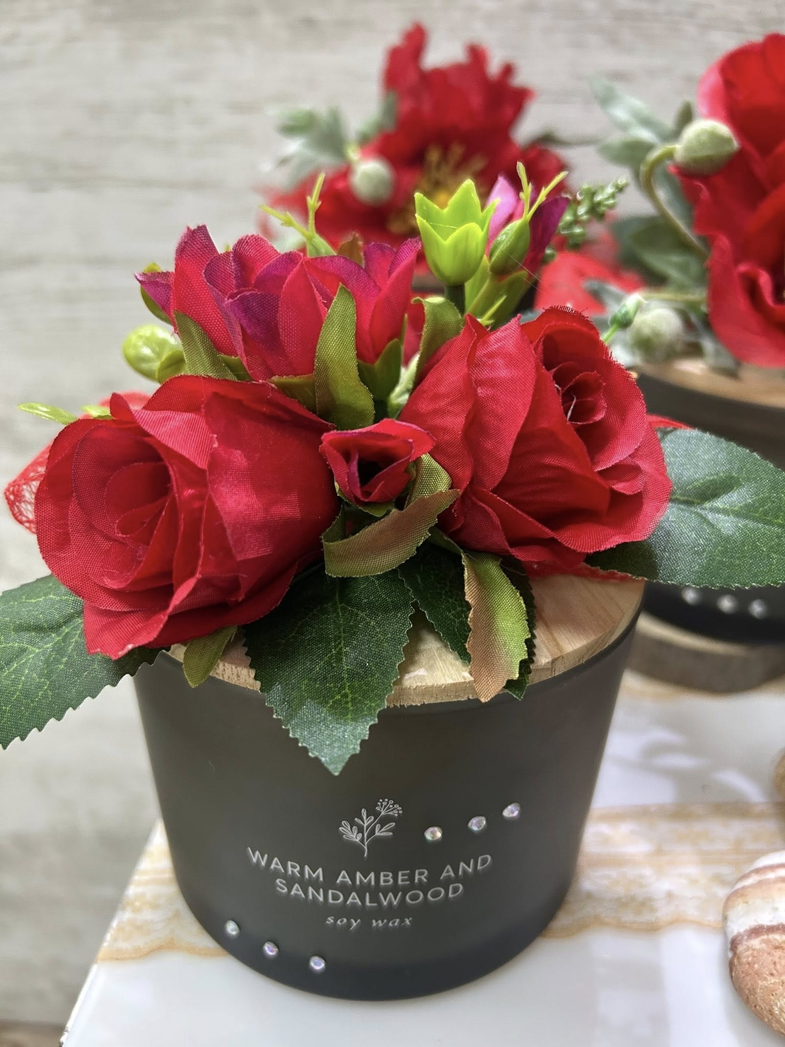 Черна с МАК/ РОЗА