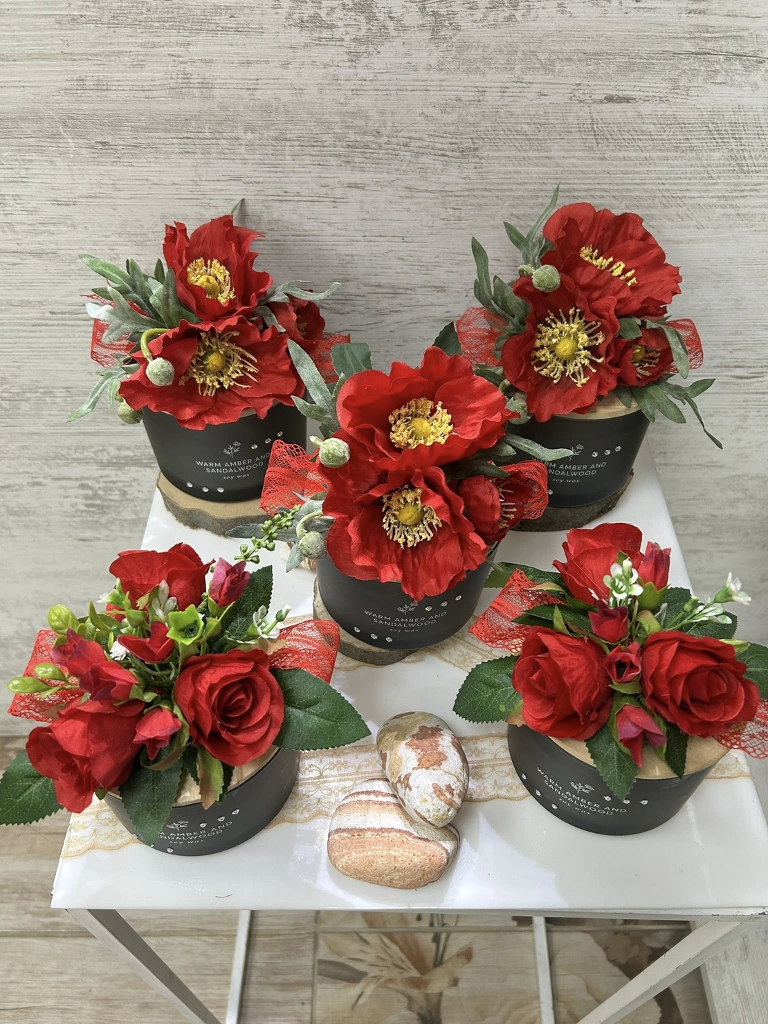 Черна с МАК/ РОЗА