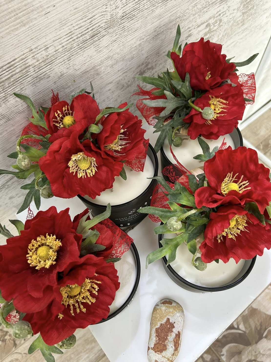 Черна с МАК/ РОЗА