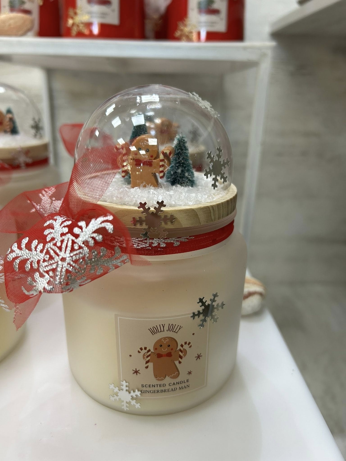 Ароматна КОЛЕДНА свещ - преспапие