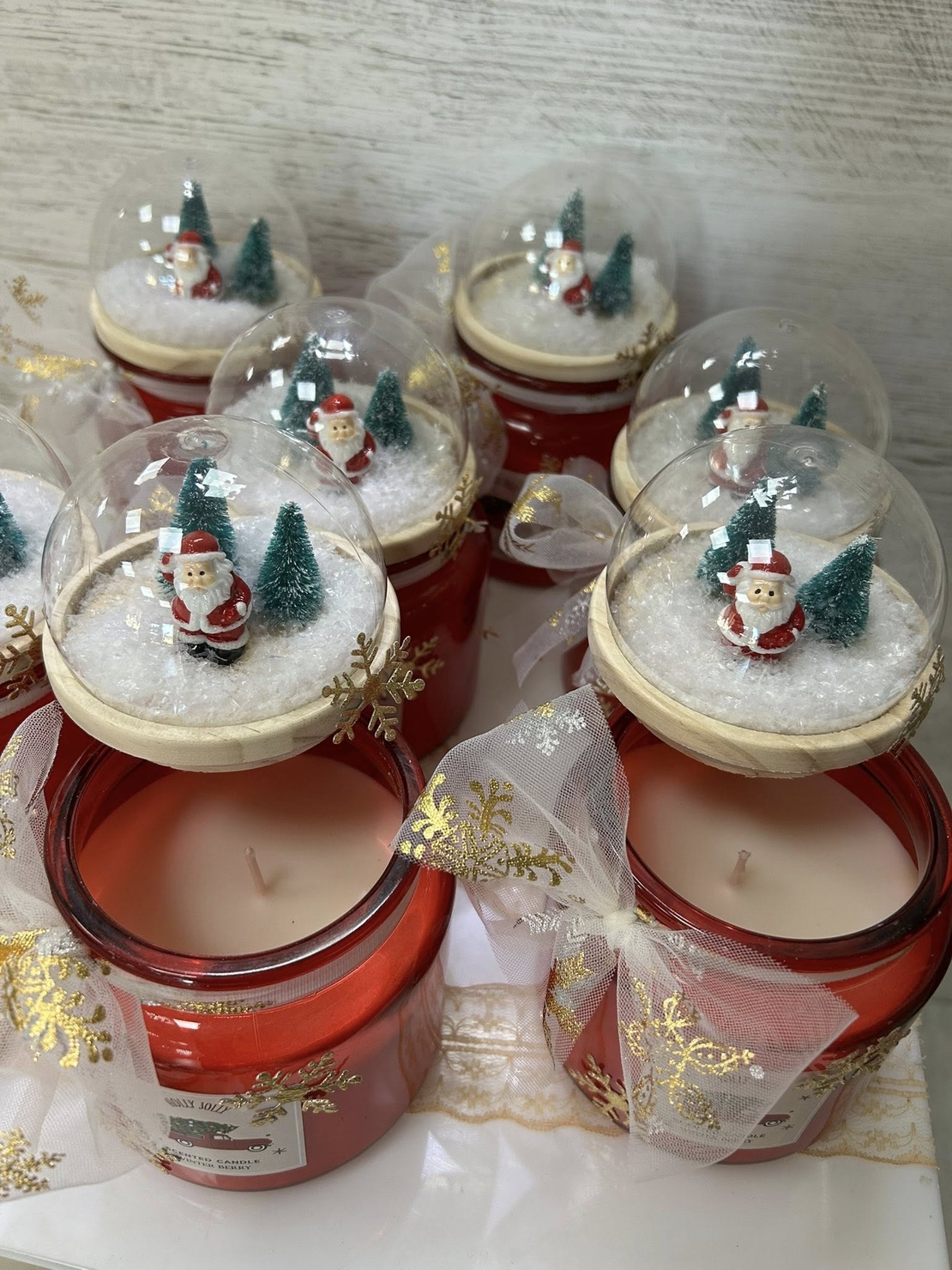 Ароматна КОЛЕДНА свещ - преспапие