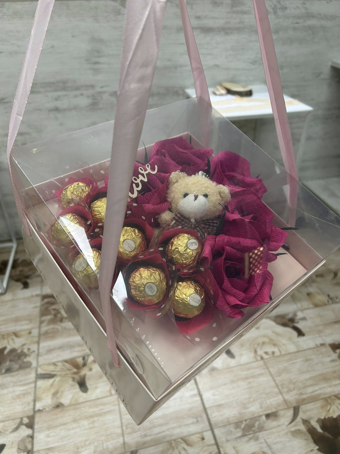 Бонбонено сърце в кутия