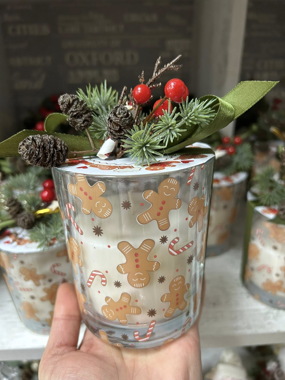 Ароматна КОЛЕДНА свещ - бисквитка