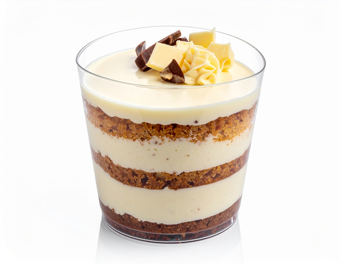 КЪП КЕЙК БЯЛ ШОКОЛАД - 10 БР.