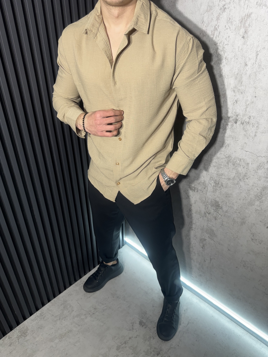 Ленена Риза в Карамелен Цвят