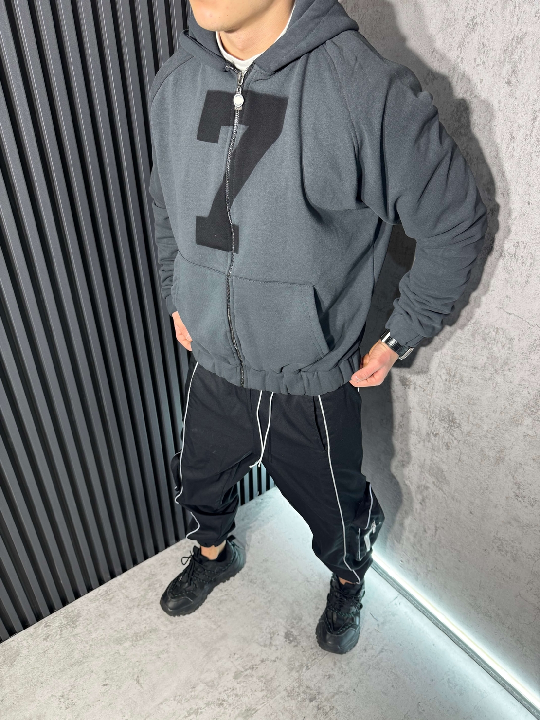 Суичър Oversize с Цип и Качулка 