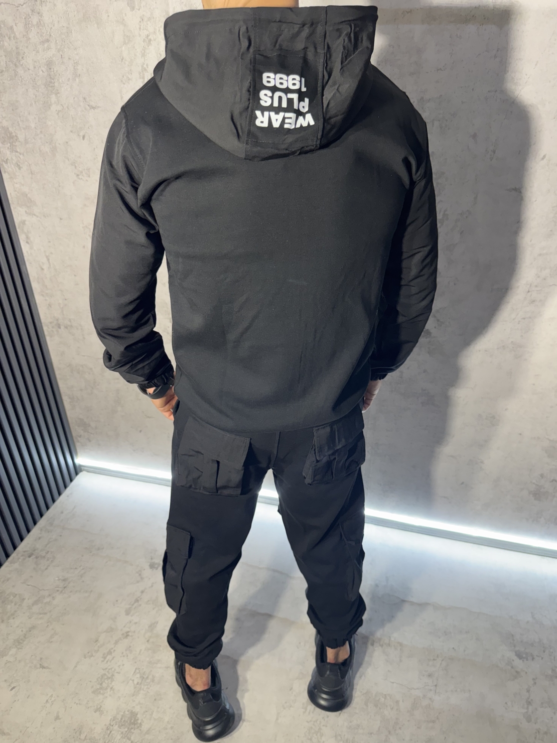 Мъжки Streetwear Екип в Черен цвят
