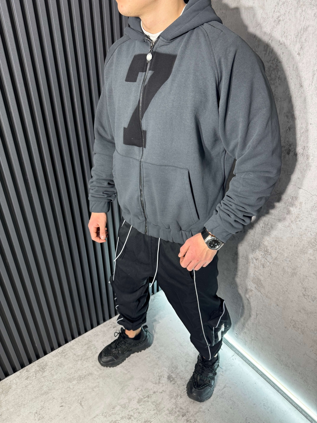 Суичър Oversize с Цип и Качулка 