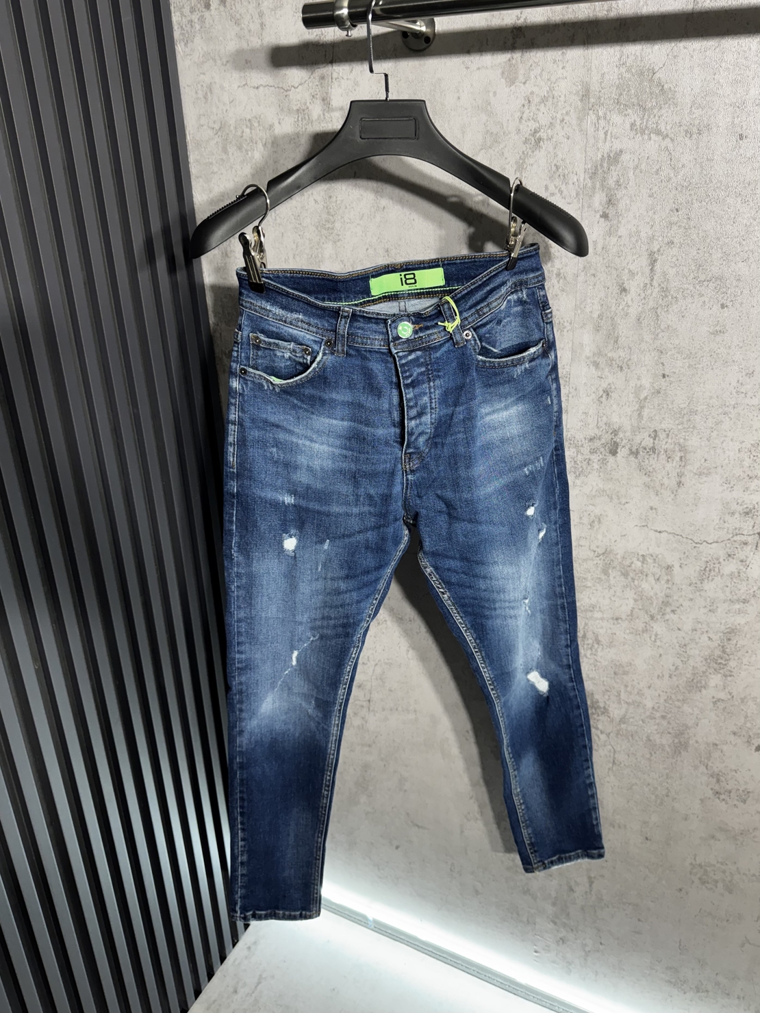 Мъжки Дънки Slim Fit с Кръпки