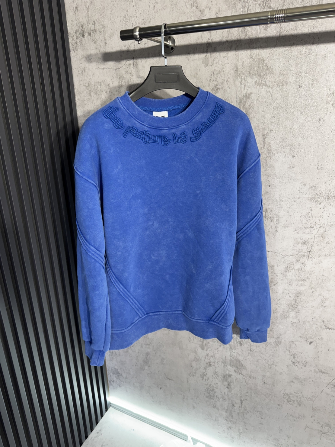 Ватирана Oversize Блуза Синьа