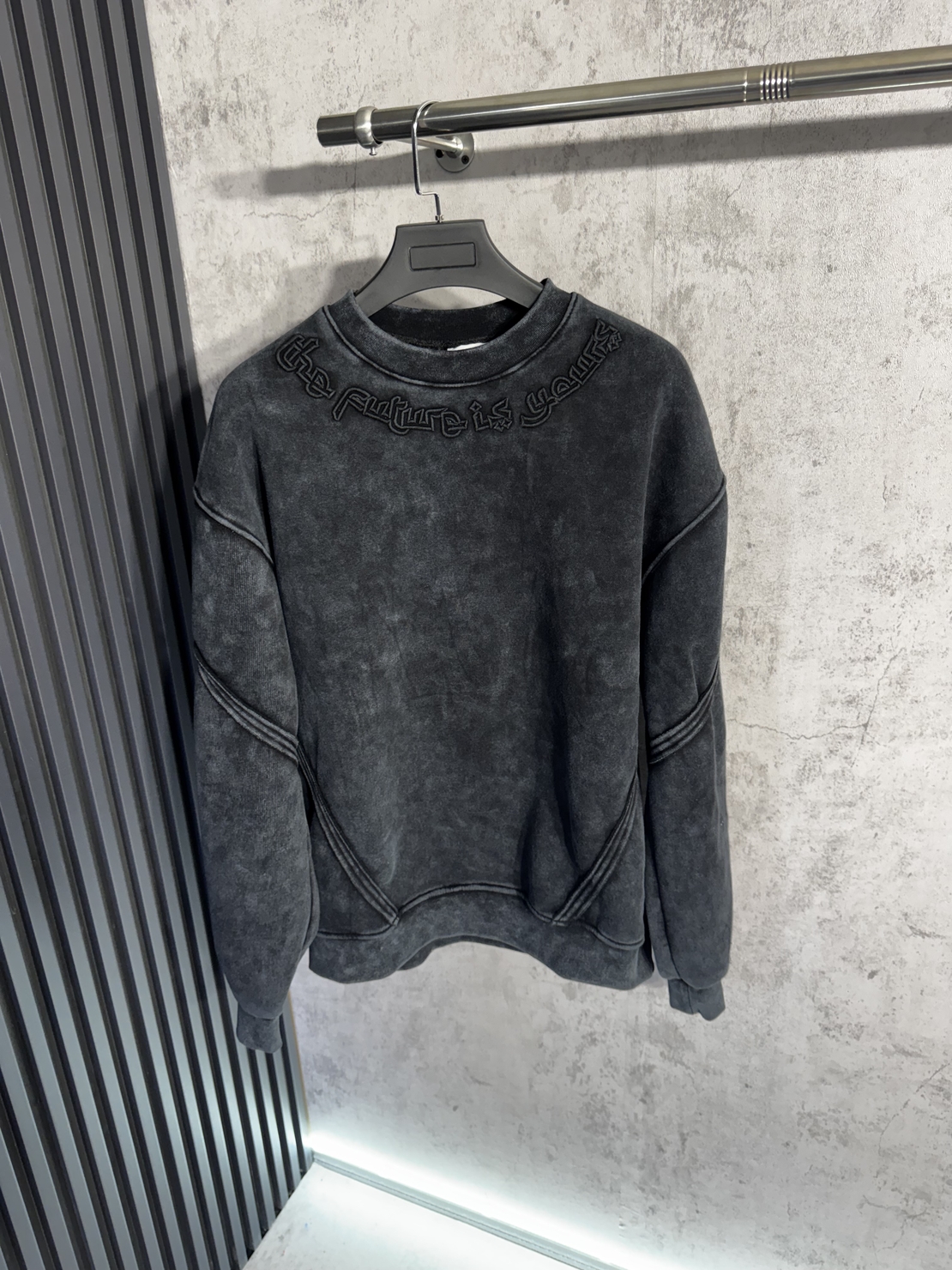 Ватирана Oversize Блуза Черна