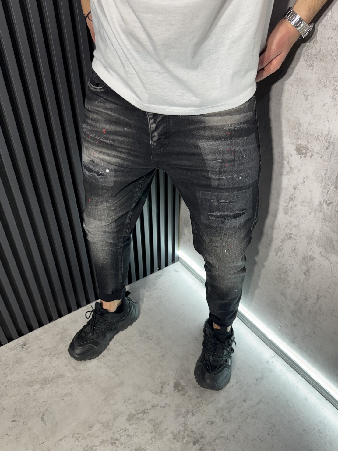 Мъжки Дънки в Черно - 350 R1