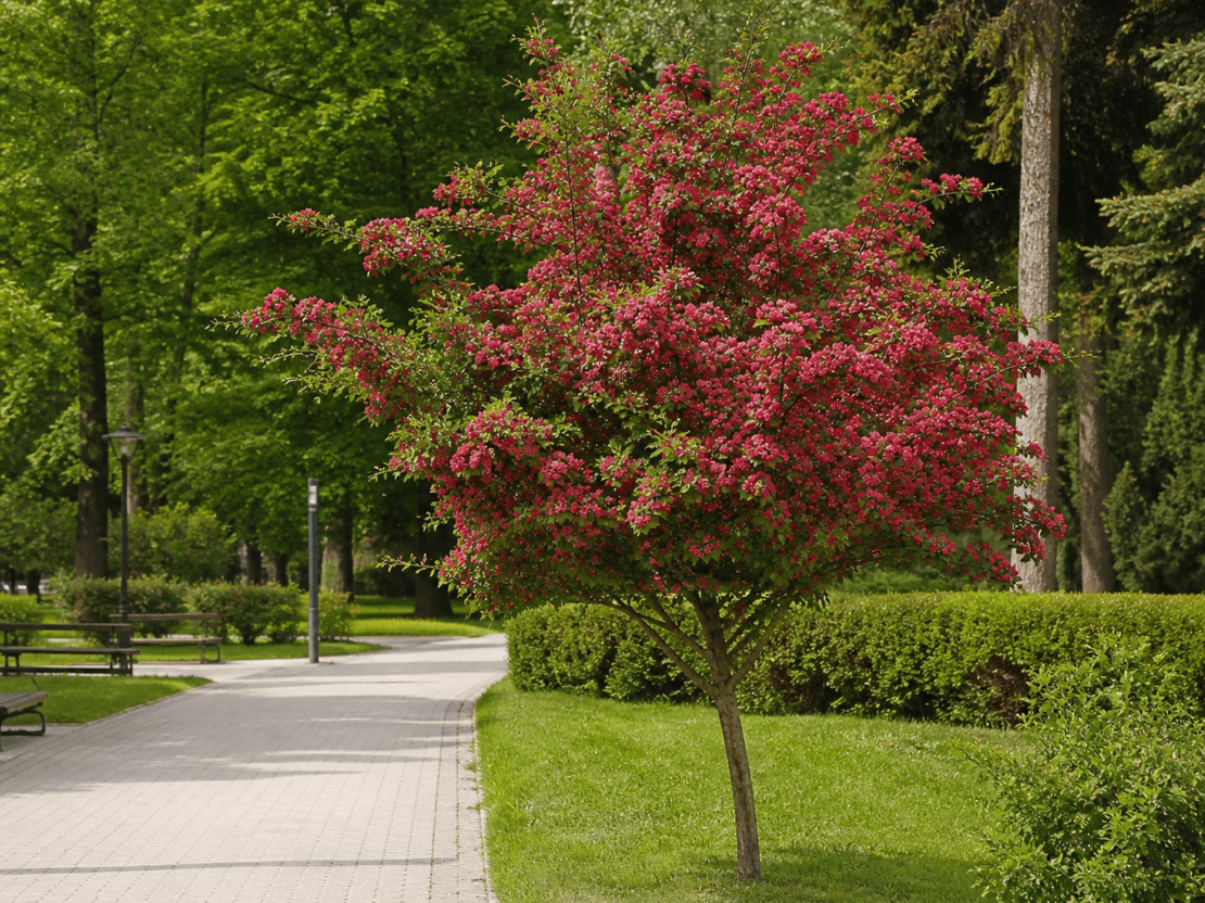 Глог ‘Paul’s Scarlet’ Crataegus laevigata ‘Paul’s Scarlet’