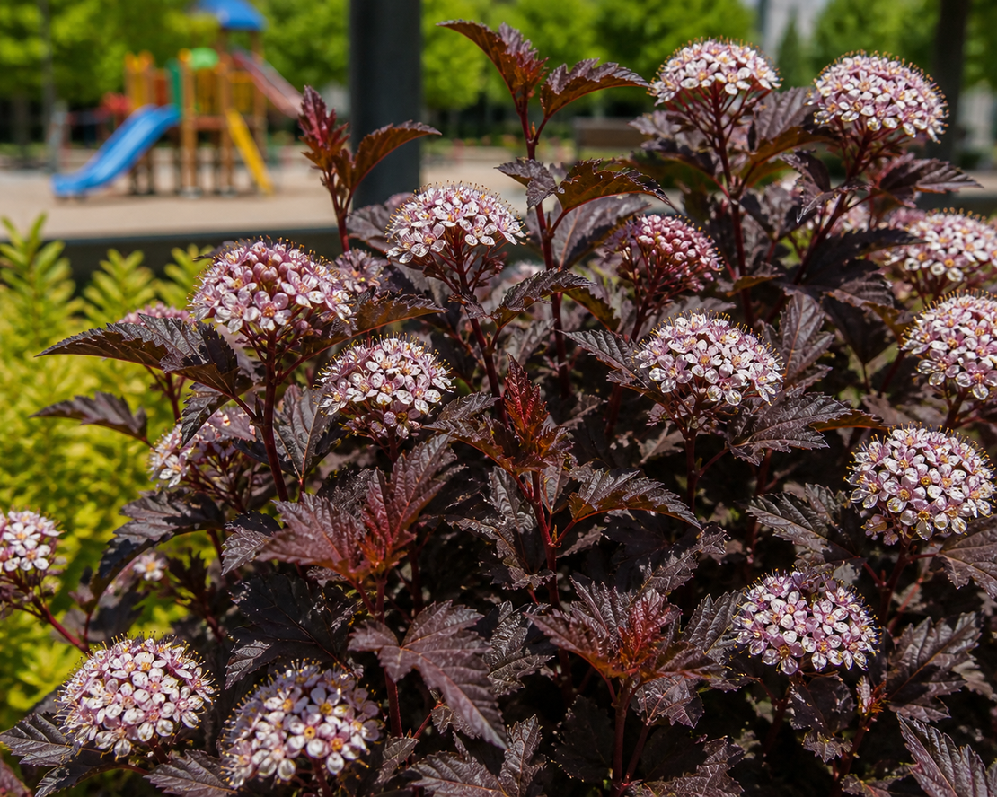 Физокарпус (пурпурен храст) Physocarpus opulifolius