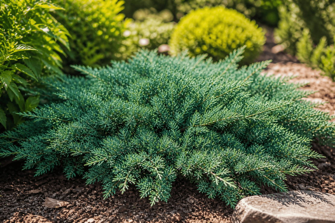 Хвойна хоризонтална ‘Blue Chip’ Juniperus horizontalis ‘Blue Chip’