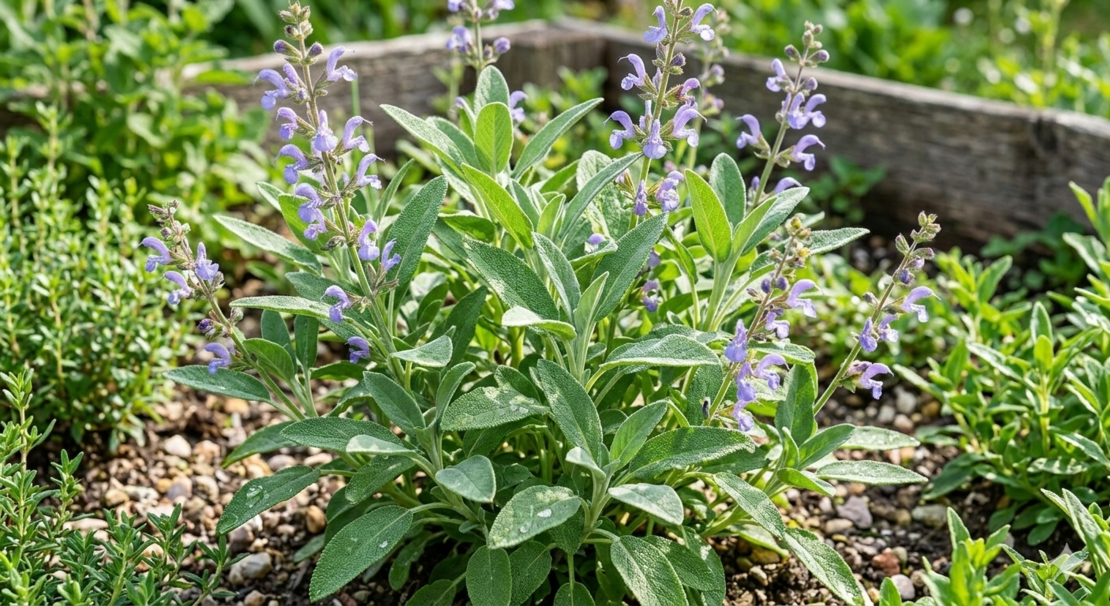 Салвия (градински чай) Salvia officinalis / Salvia officinalis Albovariegata