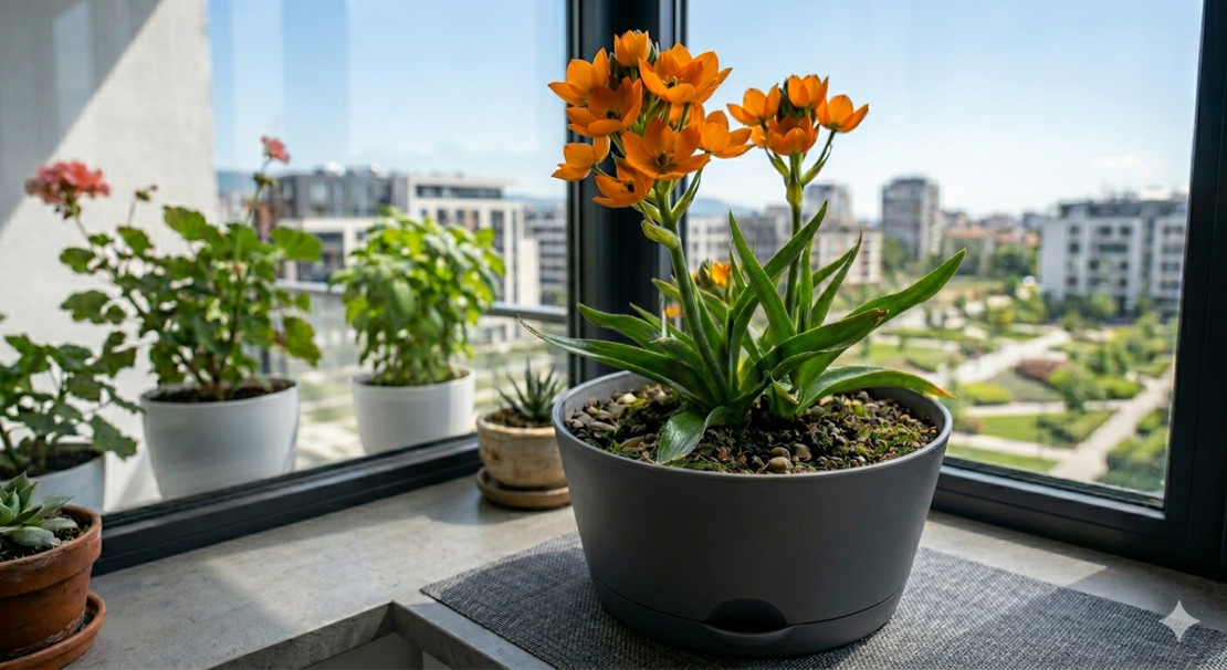 Орнитогалум 'Ornithogalum dubium orange'