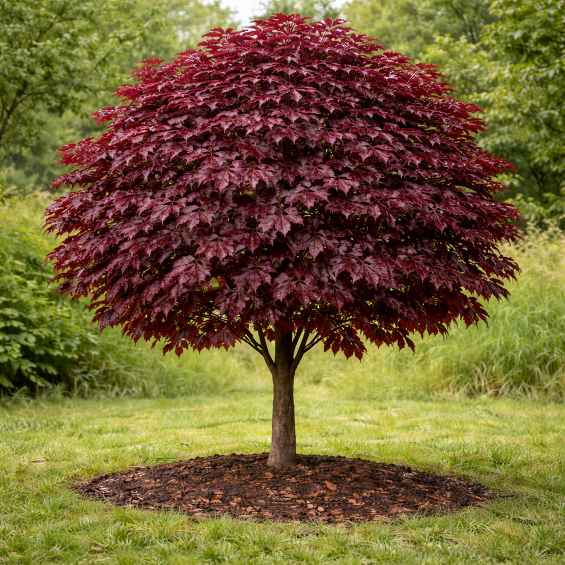 Норвежки клен ‘Royal Red’ Acer platanoides ‘Royal Red’