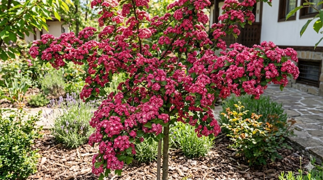 Глог ‘Paul’s Scarlet’ Crataegus laevigata ‘Paul’s Scarlet’